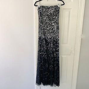 Vintage Adrianna Papell Sequin Formal Prom Dress